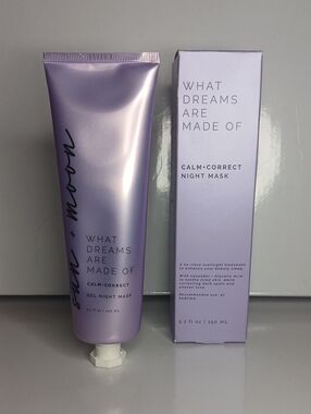 NIB 5.1 Oz Sealed Sun + Moon Calm + Correct Gel Night Mask